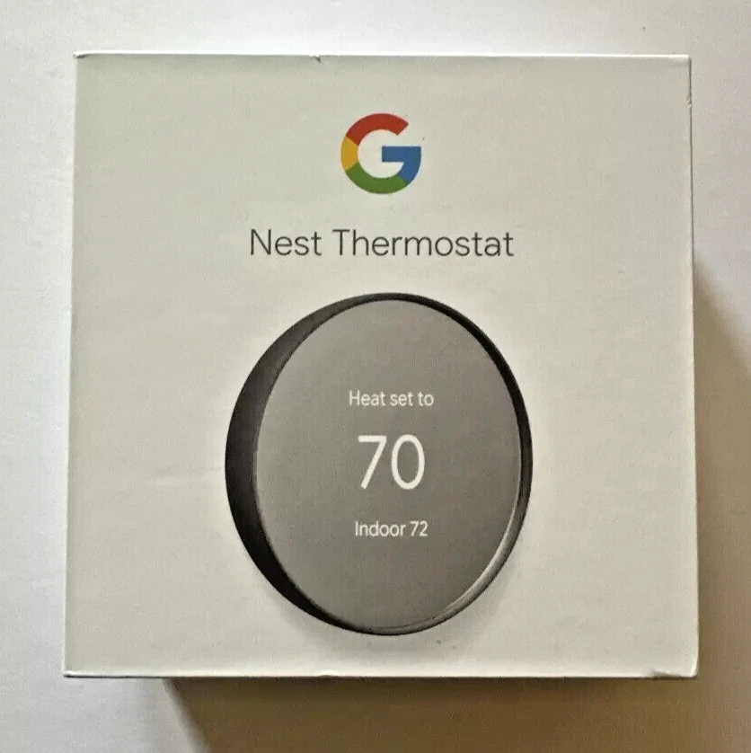 Google Nest Learning Thermostat Charcoal Color, Model G4CVZ, Open Box
