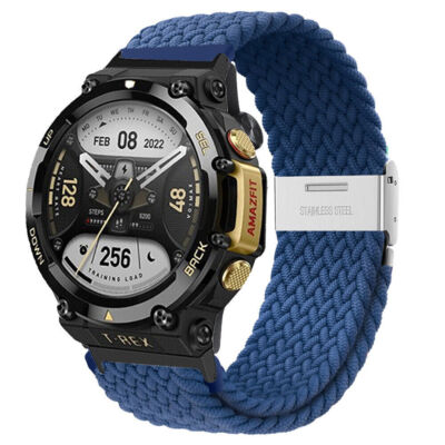 For Huami Amazfit T-Rex 2 / T-Rex Pro Nylon Braided Replacement Sport Strap Band