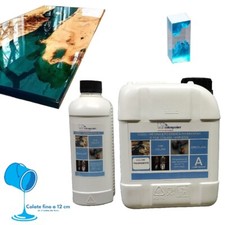 RESINA EPOSSIDICA TRASPARENTE 4KRYSTAL BICOMPONENTE 3,2KG A+B