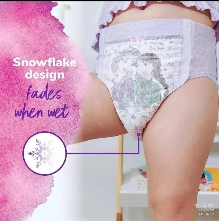 Disney 30 Pk FROZEN II Pull-Ups Diapers Girls 4-5T Training Pants Fades When Wet