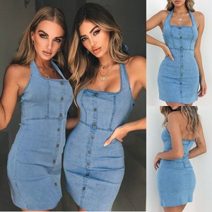 denim bodycon dress uk
