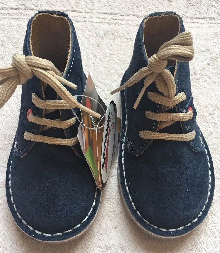 Hush Puppies Boys Suede Walking Shoes Toddler Size 5.5 Wide Hi