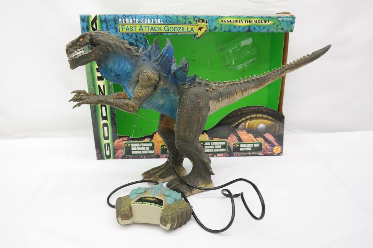 Godzilla Remote Control Fast Attack Godzilla ToyBiz 1998 TY