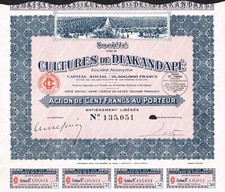 AFRICA MALI DIAKANDAPE RUBBER COMPANY stock certificate/bond