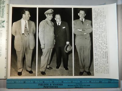 Rare Historical Orig VTG 1944 Men Acquitted Of Conspiracy To Evade Draft Photo