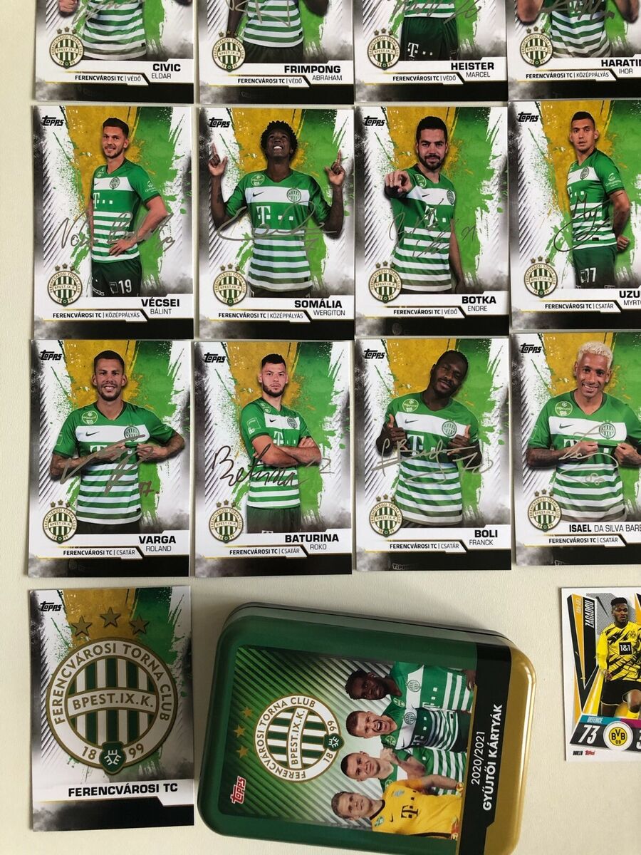 Football Cartophilic Info Exchange: Topps (Hungary) - Ferencvárosi TC  2020/2021 Gyűjtői Kártyák