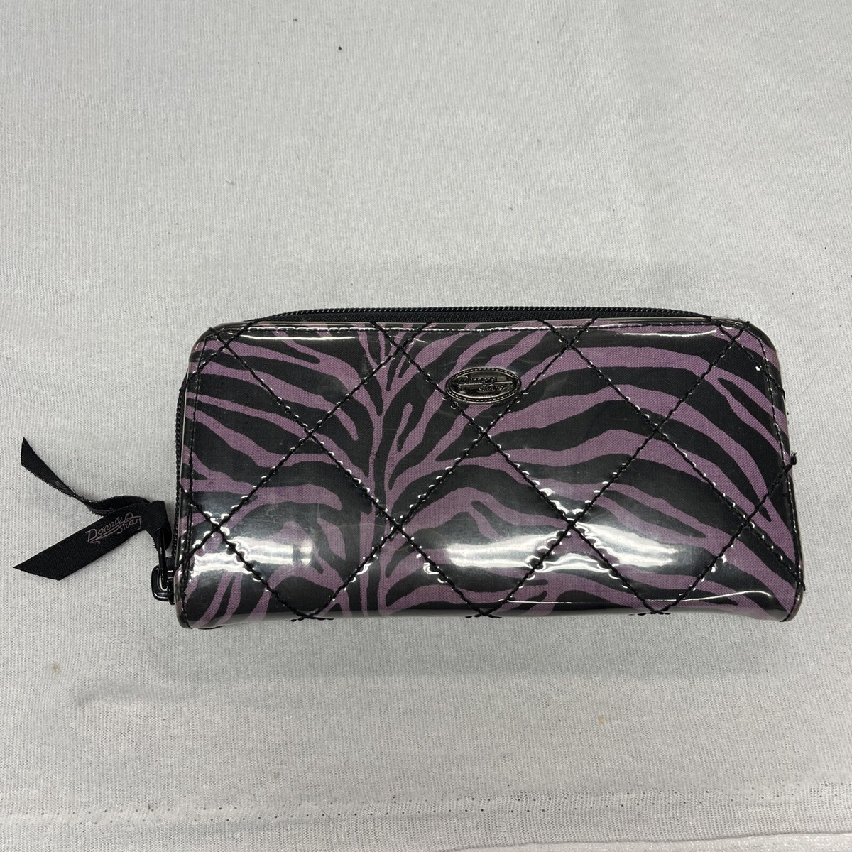 ※ハッピー※ Donna Sharp Purple/Black Zebra Print Zip Around Wallet | eBay