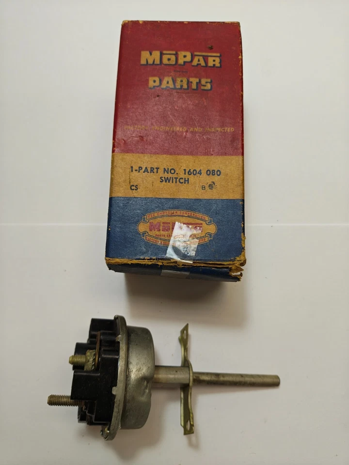 1955 Desoto Fireflite Firedome Headlight Headlamp Switch 1604080 NOS - Image 4 of 4