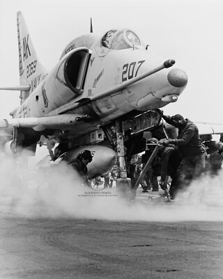 A-4 Skyhawk Aircraft 1968 Photo USS Intrepid Aircraft Carrier Gulf of Tonkin