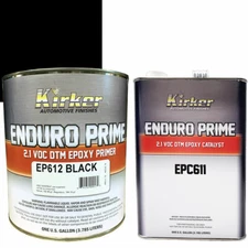 1 Gallon Kirker Enduro Prime Epoxy Black Primer EP612 & Catalyst EPC611 - Auto