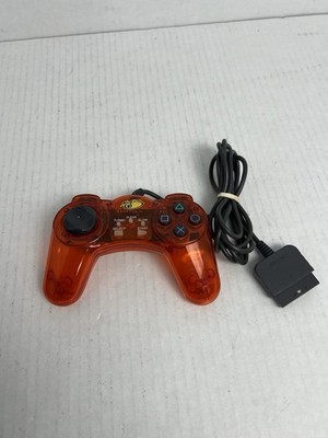 PlayStation Mad Catz Digital Controller Transparent Orange #8002 *UNTESTED PARTS