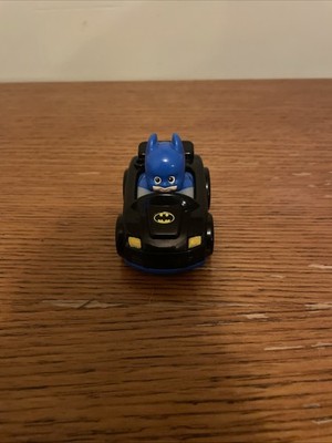 Fisher Price Little People Wheelies DC Comics Batmobile With Batman Car B2
