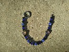 Lovely Cobalt Blue Beaded Phone Chain Key Chain Anklet 10" — photo 8