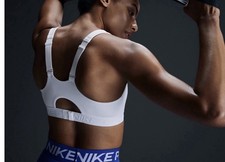 Nike Indy Sports Bra Women XL WHITE Dri-FIT Training Adjustable FD1068-100
