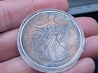 🔥 2001 AMERICAN SILVER EAGLE 1 TROY OZ .999 FINE SILVER COIN MONSTER 🌈 TONER