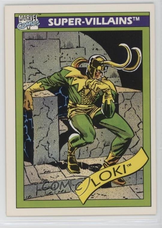 1990 Impel Marvel Universe Super-Villains Loki #54 1ai1