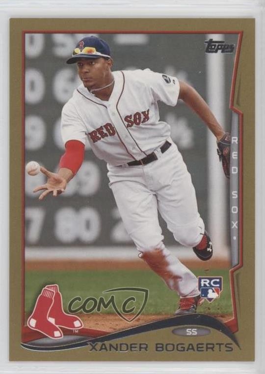 2014 Topps Gold 950/2014 Xander Bogaerts #133 Rookie RC 10j2