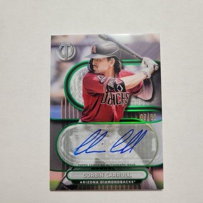Corbin Carroll 2024 Topps Tribute On Card Rookie  Auto 7/99 Diamondbacks