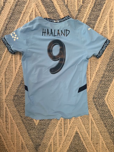 Manchester City 24/25 Home Jersey Erling Haaland #9 Size Medium Authentic