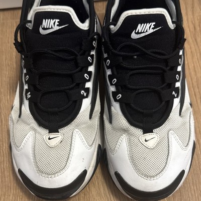 Nike Zoom 2K Sneaker Unisex EU 39 Schwarz Weiß Mesh Atmungsaktiv Low Top