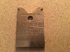 Antigua herramienta de separación de bujías Champion CT-471 de colección .040-.080 y 1.0 - 2.0 mm