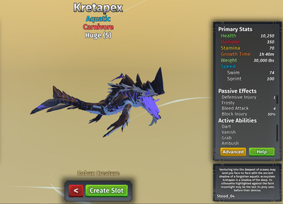 Kretapex Species | Creatures of Sonaria | Roblox