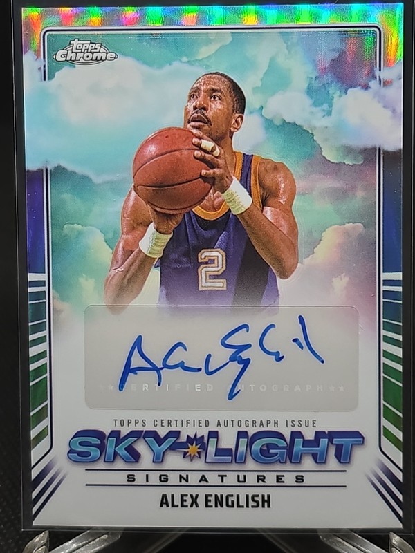 2024-25 Topps Chrome ALEX ENGLISH Sky-Light Signatures  #SLS-AE Refractor Auto 