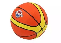 5905991003557 PiłKa Do KoszykóWki PomarańCz. żółTa 7-9 Rozm7 Lean Toys