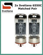 New 2x Svetlana 6550C / 6550  Matched Pair / Duet / Two Tubes  Free Ship