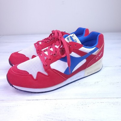 Diadora I.C. 4000 PREMIUM POMPEIAN RED NAUTICAL BL VANIL C6577  Size 13.5