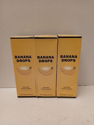 THREE Banana Drops Advanced Maximum Strength Liquid Supplements