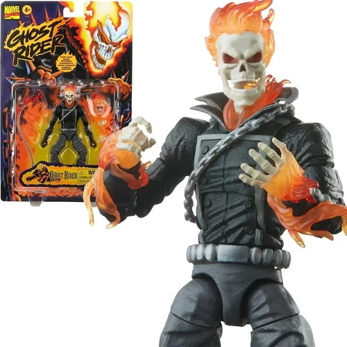 Sealed Marvel Legend Ghost Rider Retro Johnny Blaze 6” Figure Toybiz Style F3450