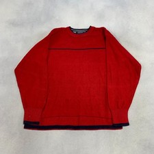 Tommy Hilfiger Knitted Jumper Chunky Knit Sweater Men's L