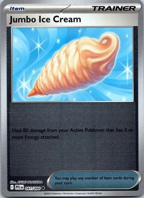 Jumbo Ice Cream Reverse Holo Uncommon ME02: Phantasmal Flames 091/094 NM