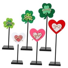 Valentine  s Day St. Patrick s Day Decorations Wooden Sign on Stand Valentines