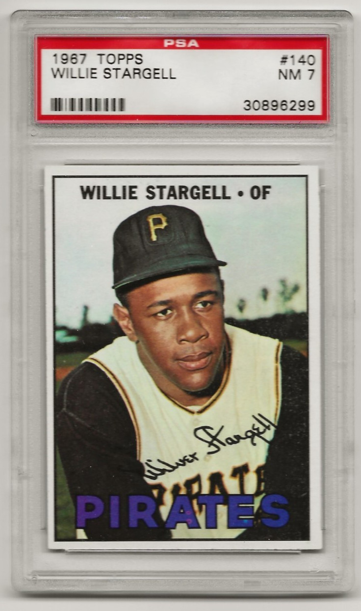 1967 Topps #140 Willie Stargell PSA 7 NM *Pittsburgh Pirates* RARE