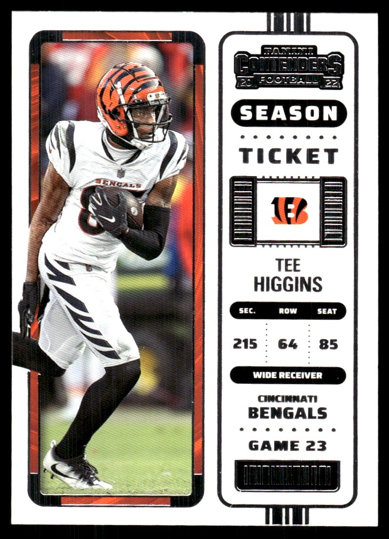 Tee Higgins 2022 Panini Contenders #19 Bengals NFL READ FREE SHIP AutographDen