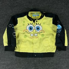 SpongeBob Squarepants Jacket Youth Size 5 Yellow JH Design Nickelodeon Kids Boys
