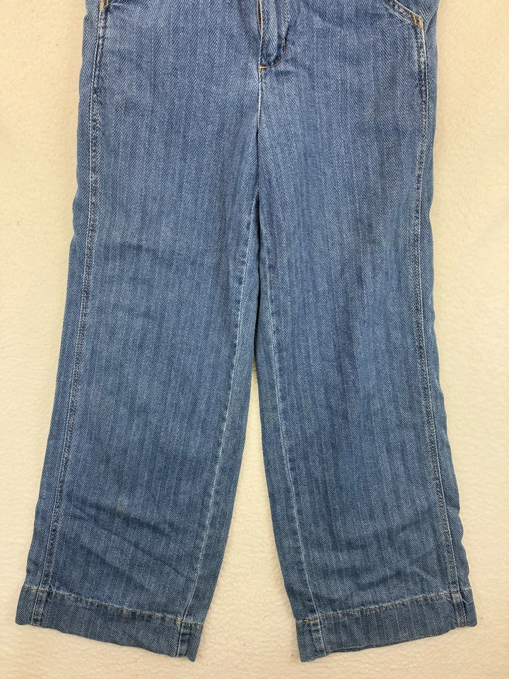 Pantalones de mezclilla para mujer Rachel Roy talla L azul cintura elástica algodón espiga Foto 3 de 4