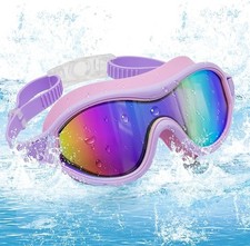 1pk Premium Swimming Goggle Anti Fog No Leak for Adult Men Women with Nose Cover