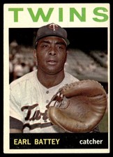 1964 Topps Baseball Earl Battey Minnesota Twins #90 Card EX+