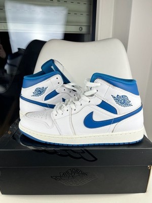 Nike Air Jordan 1 Mid SE Industrial Blue Sail White FN5215-141