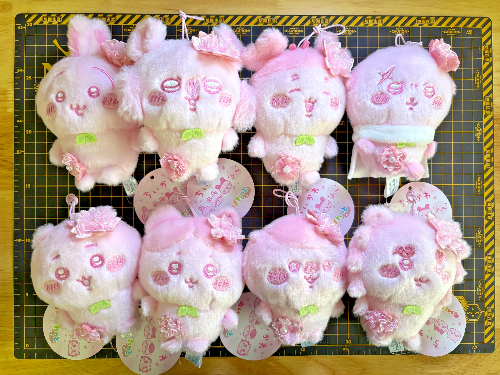 Full Set 8 Chiikawa Sakura series 1 2 Nui Palette Mascot Charm 10cm 2026 NWT NEW