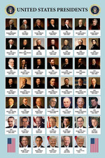 US Presidents Poster for Classroom Updated 2026 Edition Presidential 12X18