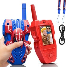 Video Walkie Talkies for Kids 2 Pack, Rechargeable Kids Walkie Talkies Ages 3-8