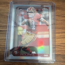 Topps Chrome 2025 Kurtis Rourke Rookie #307 49ers NFL Football Refractor