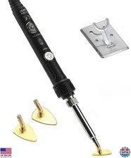 Mini Iron 80W for Crafts, Patches, Shoes & Hats, Adjustable Temp, Replaceable