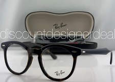 Ray-Ban Round Eyeglasses Blue  Havana Frame Clear Demo Lens RB5598 8378 51mm