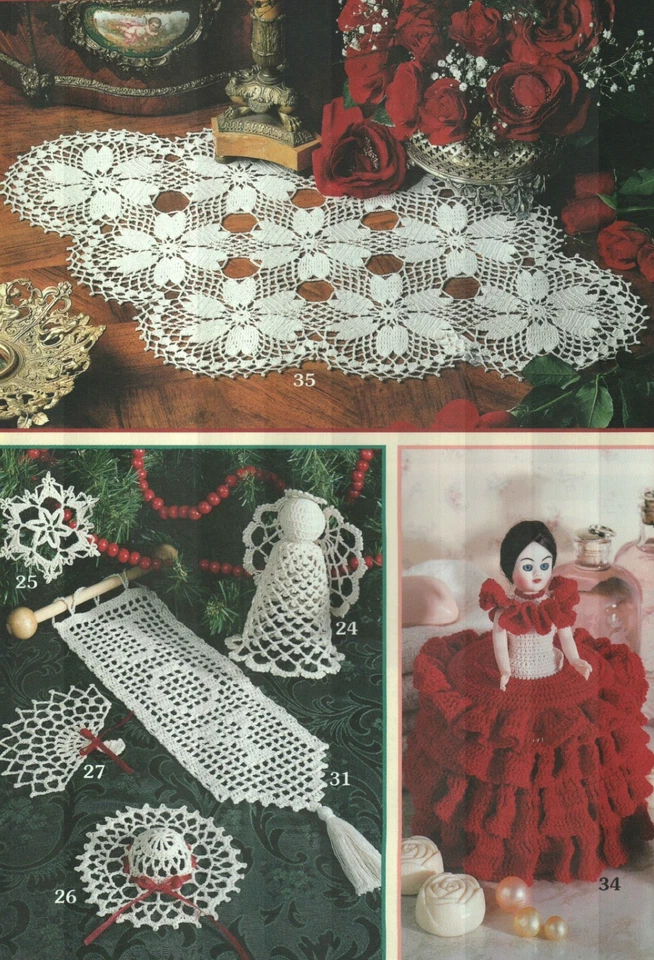 USED BEAUTIFUL BAZAAR PROJECTS 35 DESIGNS HOME DECOR CROCHET PATTERN BOOK - Image 3 of 4