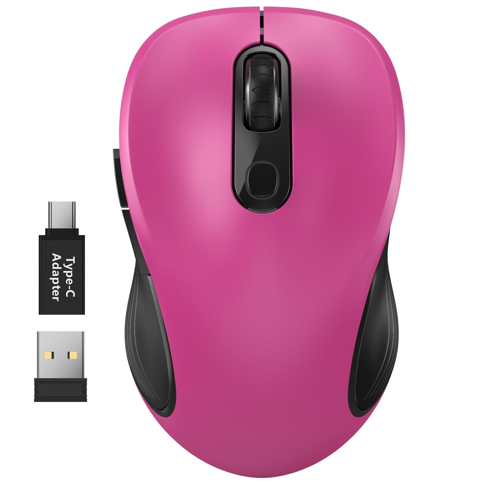 2.4G Ergonomic Wireless Mouse for Laptop with USB Receiver